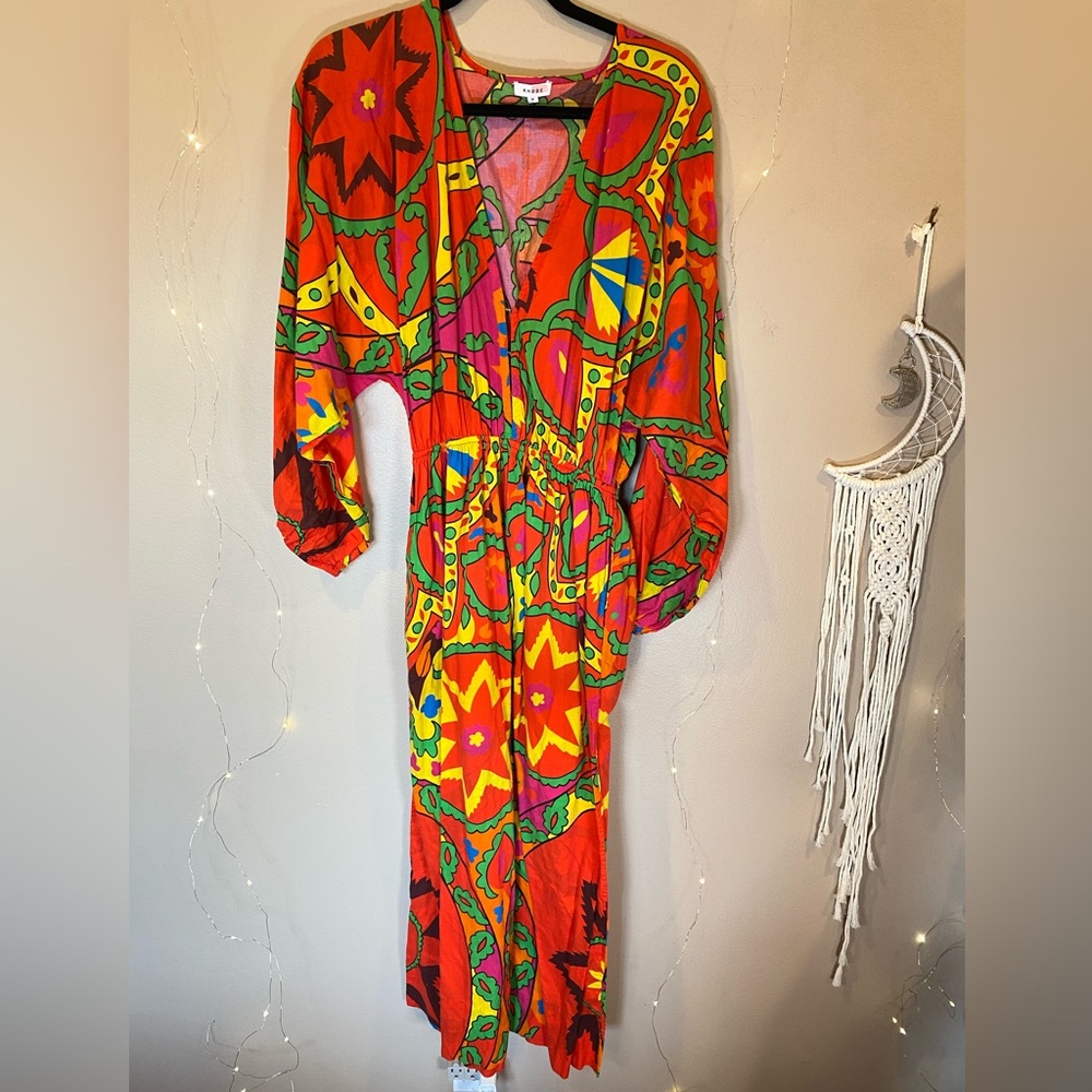 Rhode Blake Printed Jumpsuit Uzbek Red - Picture 5 of 7